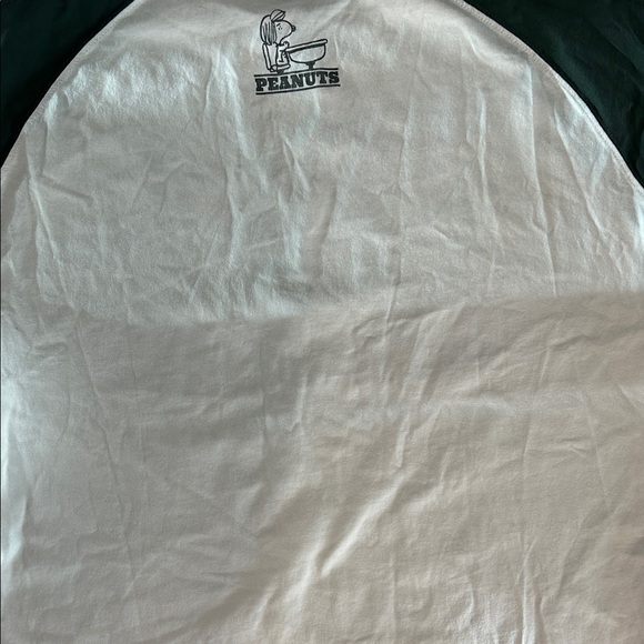 Peanuts White and Green Tee - Picture 3 of 5